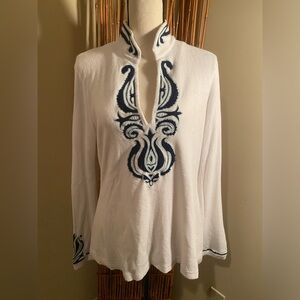 Tory Burch Terry-cotton tunic